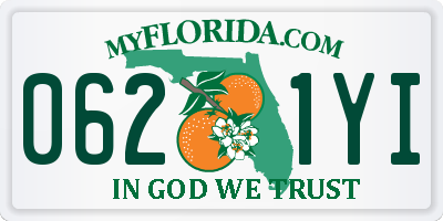 FL license plate 0621YI