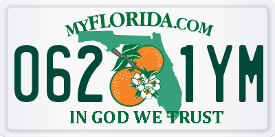 FL license plate 0621YM
