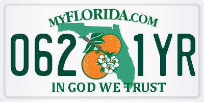 FL license plate 0621YR