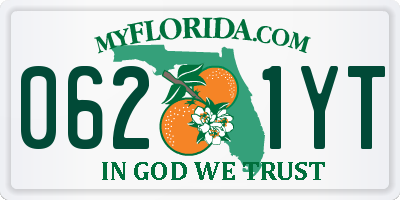 FL license plate 0621YT