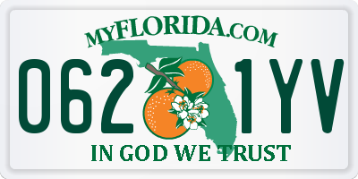 FL license plate 0621YV