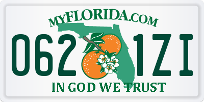 FL license plate 0621ZI
