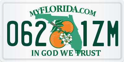 FL license plate 0621ZM