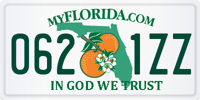 FL license plate 0621ZZ