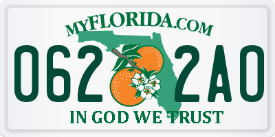 FL license plate 0622AO