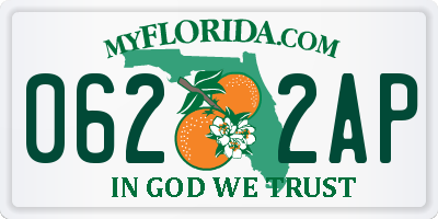 FL license plate 0622AP