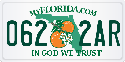 FL license plate 0622AR