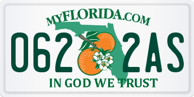FL license plate 0622AS