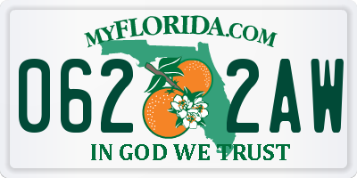 FL license plate 0622AW