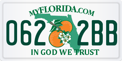 FL license plate 0622BB