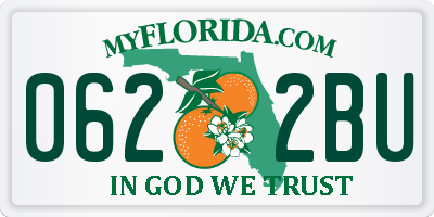 FL license plate 0622BU
