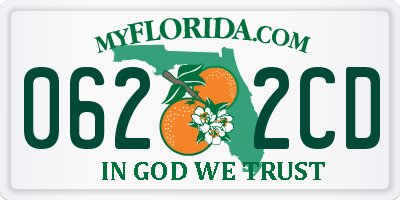 FL license plate 0622CD