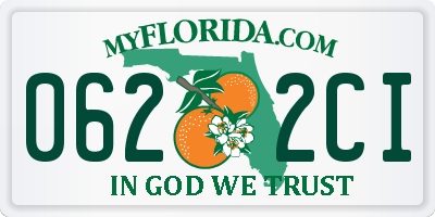 FL license plate 0622CI