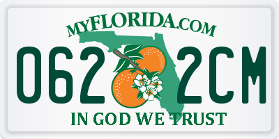 FL license plate 0622CM