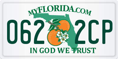 FL license plate 0622CP