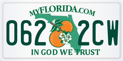 FL license plate 0622CW