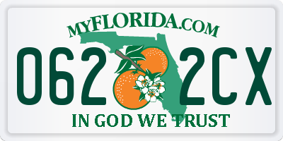 FL license plate 0622CX