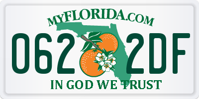 FL license plate 0622DF