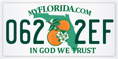 FL license plate 0622EF