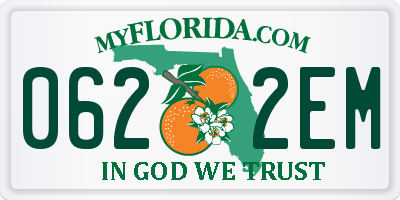 FL license plate 0622EM