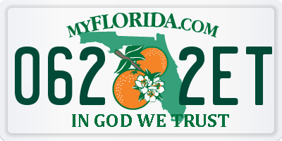 FL license plate 0622ET