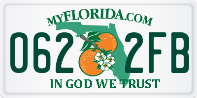 FL license plate 0622FB