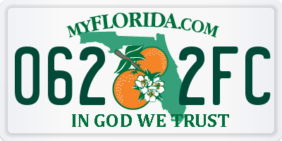 FL license plate 0622FC