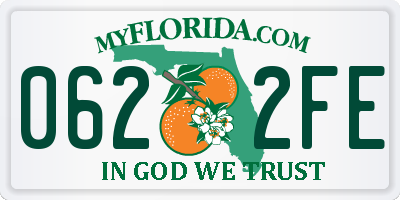 FL license plate 0622FE