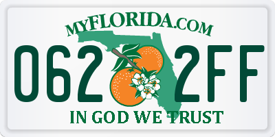 FL license plate 0622FF