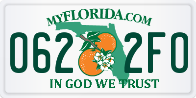 FL license plate 0622FO