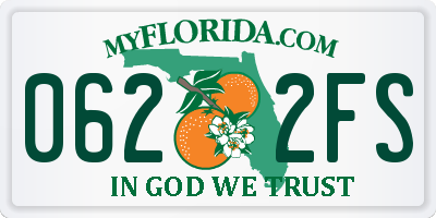 FL license plate 0622FS