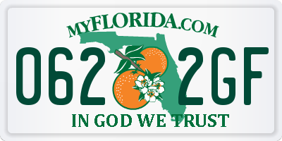 FL license plate 0622GF