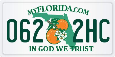 FL license plate 0622HC