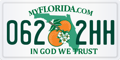 FL license plate 0622HH