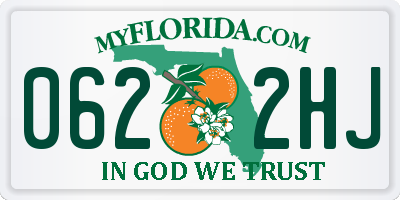 FL license plate 0622HJ