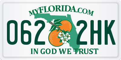 FL license plate 0622HK