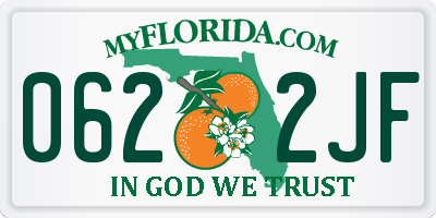 FL license plate 0622JF