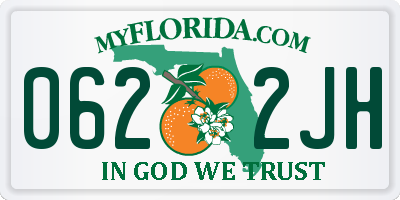 FL license plate 0622JH