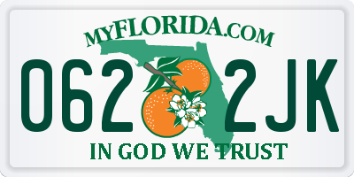 FL license plate 0622JK