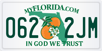 FL license plate 0622JM