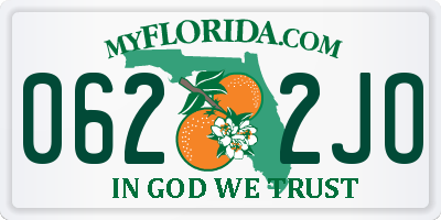 FL license plate 0622JO