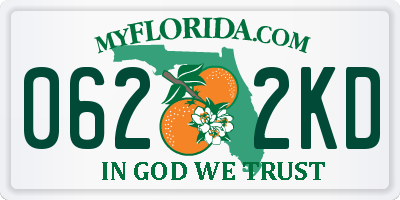 FL license plate 0622KD