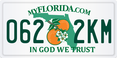 FL license plate 0622KM