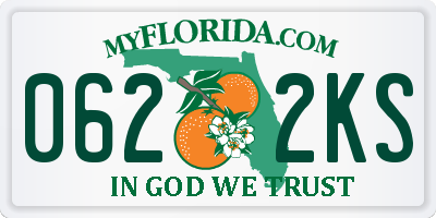 FL license plate 0622KS