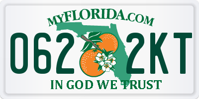 FL license plate 0622KT