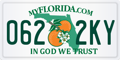 FL license plate 0622KY