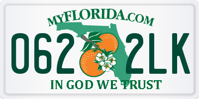 FL license plate 0622LK