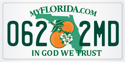 FL license plate 0622MD