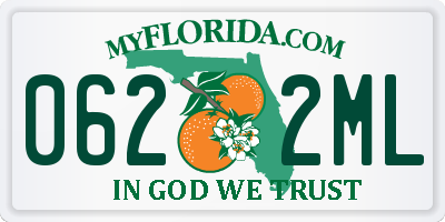 FL license plate 0622ML