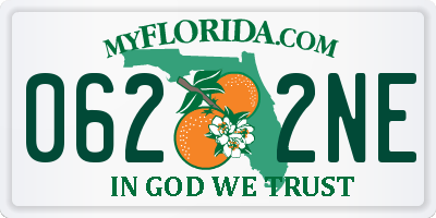 FL license plate 0622NE